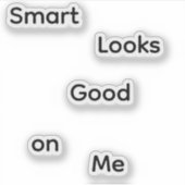  Thinking look Smart on me シール (正面)