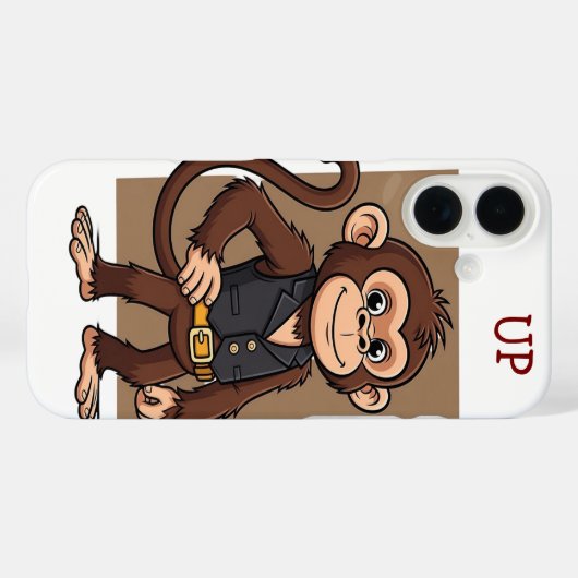 Thinking Monkey – life truths, wisdom  Phone Cover Case-Mate iPhoneケース (裏面 (横))