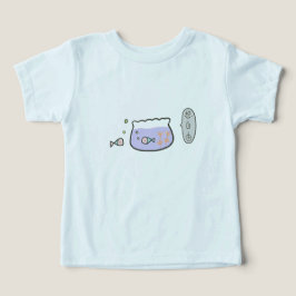 Thinking of Freedom Cute Fish Doodle Art