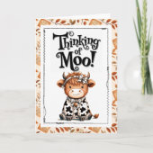 Thinking of Moo Highland Cow カード (正面)