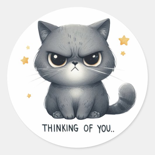 Thinking of u sticker ラウンドシール (正面)