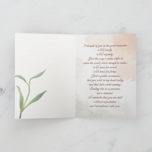 Thinking of You カード (内部)