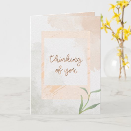 Thinking of You カード (黄色い花)