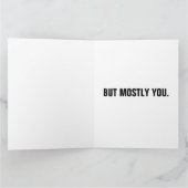 THINKING OF YOU AND DONUTS Funny Greeting Card カード (内部)