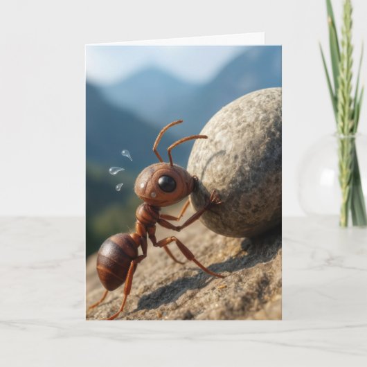 Thinking of You Ant Pushing a Big Rock Uphill カード (正面)