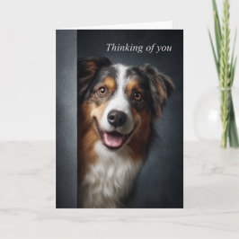 Thinking of You Australian Shepherd カード