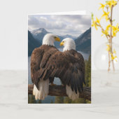 Thinking of You Bald Eagles カード (黄色い花)