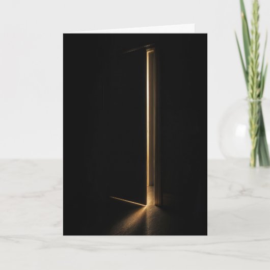 Thinking of You Beam of Light In Doorway カード (正面)