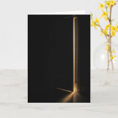 Thinking of You Beam of Light In Doorway カード (黄色い花)