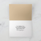 Thinking of You Black Bear Sleeping Under a Quilt カード (内部)