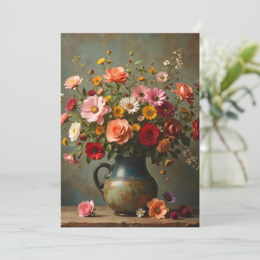 Thinking of You Bright Flowers in Pitcher Flat カード (スタンド正面)