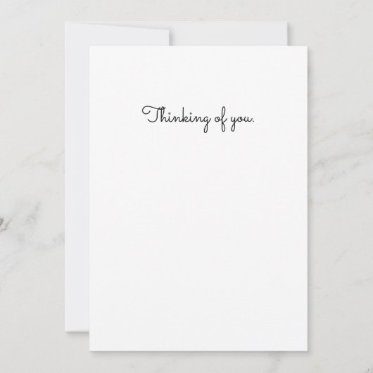 Thinking of You Bright Flowers in Pitcher Flat カード (裏面)