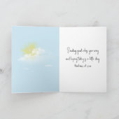 Thinking of You Butterfly Delivering Mail カード (内部)