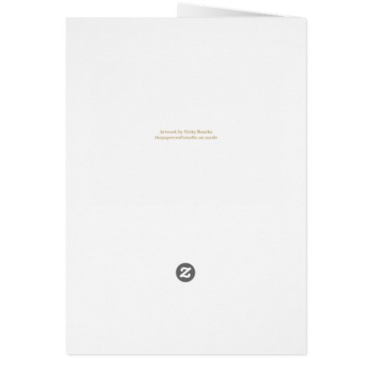 Thinking of You Card | Autumn Path Art Note Card (裏面)