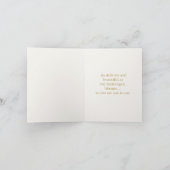 Thinking of You Card | Blue Hydrangea Floral カード (内部)