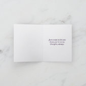 Thinking of You Cat Card | Gentle Support シーズンカード (内部)