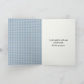 Thinking of You Cat Sleeping On a Rocking Chair カード (内部)