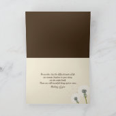 Thinking of You Dandelion Seedling On a Bible  カード (内部)