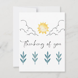 Thinking of you Flat Note Card ノートカード