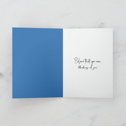 Thinking of You Girl In a Blue Knit Hat カード (内部)