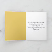 Thinking of You Gold Butterfly On a Rock in Water  カード (内部)