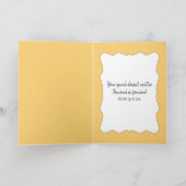 Thinking Of You Golden Retriever Puppy In a Meadow カード (内部)