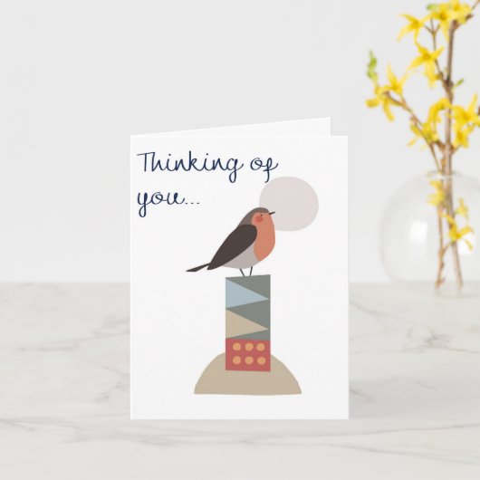 Thinking of you greeting card カード (黄色い花)