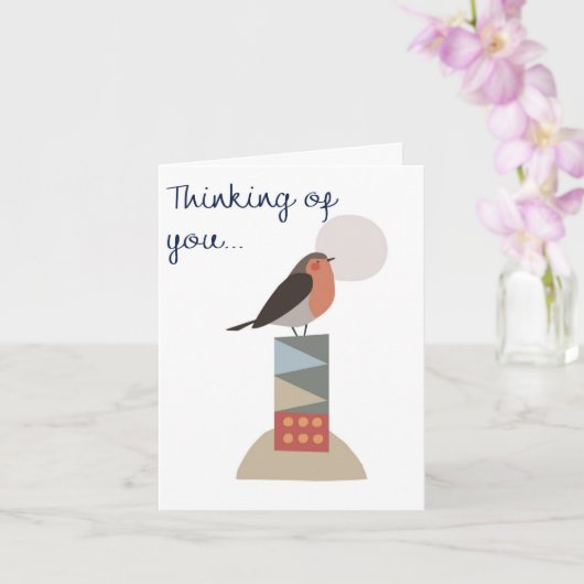 Thinking of you greeting card カード (蘭)