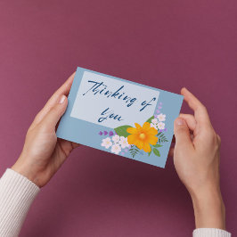 Thinking of You Greeting Card with Support Bouquet カード