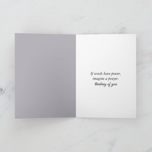 Thinking of You Lake Dock with Willow Tree カード (内部)