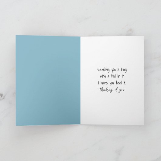 Thinking of You Little Girl Holding an IV Pole カード (内部)