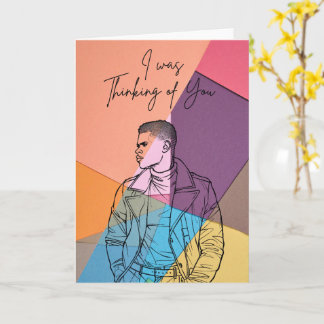 Thinking of You – Modern Artistic Greeting Card カード