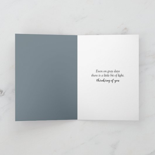 Thinking of You Mouse Under an Umbrella カード (内部)