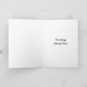 Thinking of You | Napping Cat and Sunflower カード (内部)