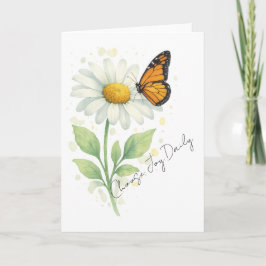 Thinking of You Notecard - Daisy & Butterfly サンキューカード