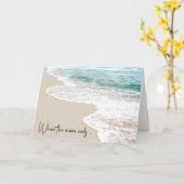 Thinking of You Ocean Beach カード (黄色い花)