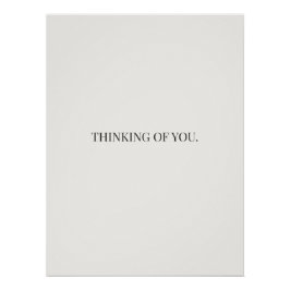 Thinking of You Poster – Gentle Support Quote  ポスター