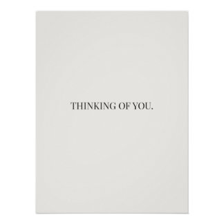 Thinking of You Poster – Gentle Support Quote  ポスター