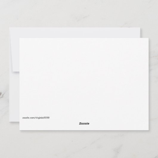 Thinking of You, Shiny Blue Glitzy Template シーズンカード (裏面)