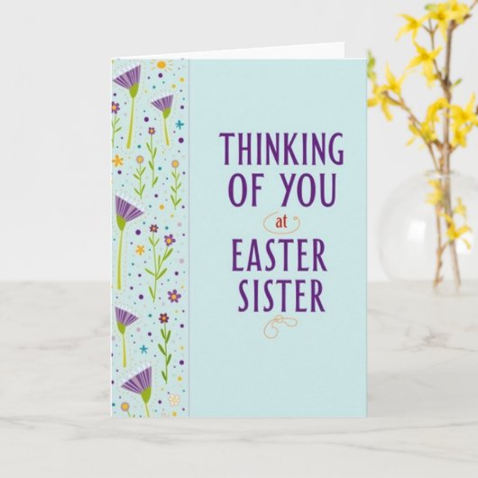 Thinking Of You Sister Card カード (黄色い花)