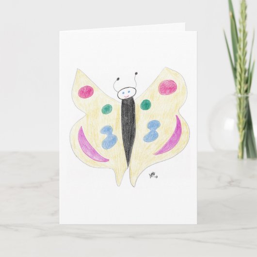 Thinking of You - Thought I Would Flutter By Card カード (正面)