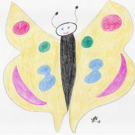 Thinking of You - Thought I Would Flutter By Card カード