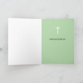 Thinking of You Today Prayers Wildflowers カード (内部)