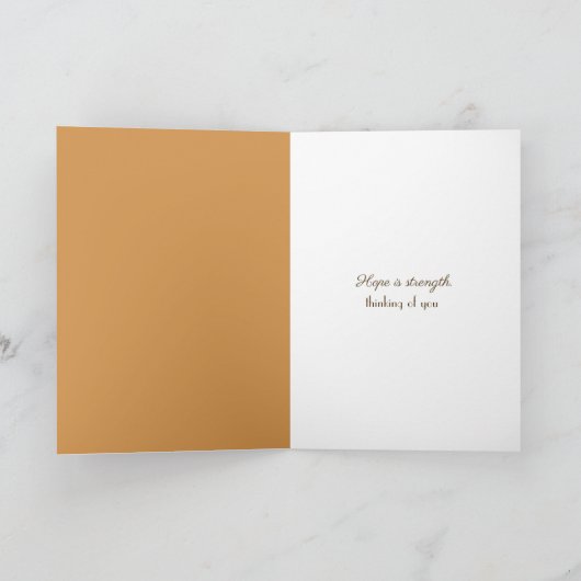 Thinking of You Yellow Daisy In Dirt カード (内部)