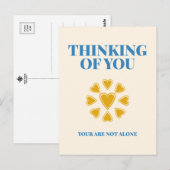 Thinking of You, You Are Not Alone Postcard ポストカード (正面/裏面)