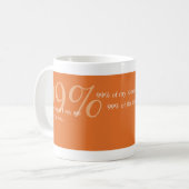 Thinklingsのマグ- 99% コーヒーマグカップ (正面左)