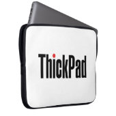 ThinkpadコンピュータThickpadロゴ ラップトップスリーブ (正面右)