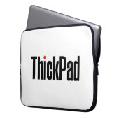 ThinkpadコンピュータThickpadロゴ ラップトップスリーブ (正面左)