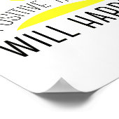 ThinkPositiveと前向き物事は黄色で起こる ポスター (角)