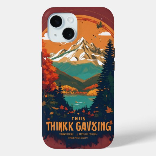 THINKSGIVINGテクノロジイベント- Smoky Mountain Case-Mate iPhoneケース (裏面)